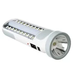 لامپ شارژی HGDUE مدل HG-7102 LED - سفید - تصویر 4