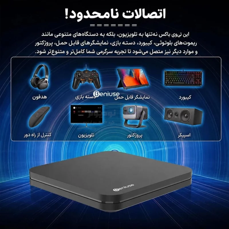 اندروید باکس Beniuse مدل BE-AB02 - مشکی - تصویر 11