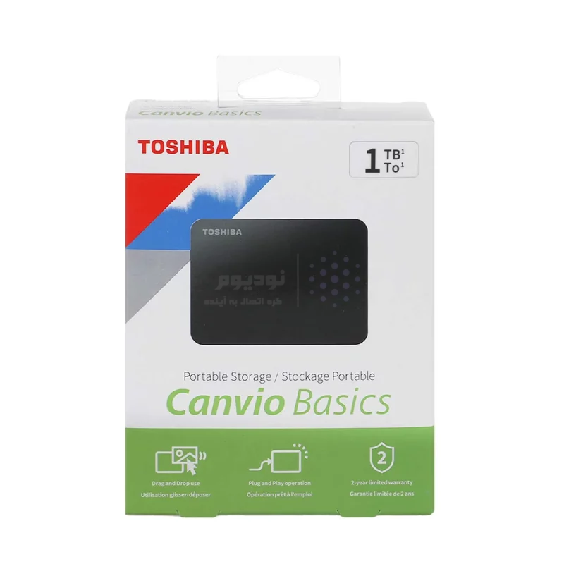 هارد اکسترنال Toshiba مدل Canvio Basics (new box) ظرفیت 1TB - مشکی - تصویر 6
