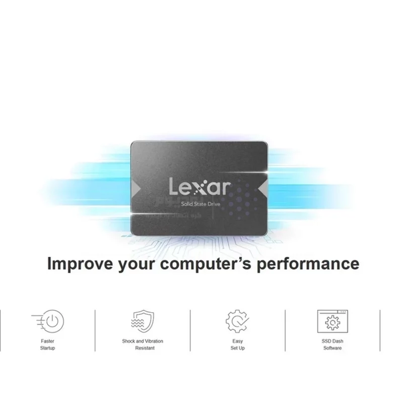 هارد Lexar SSD مدل NS100 - ظرفیت 128GB - خاکستری (گارانتی متین) - تصویر 6