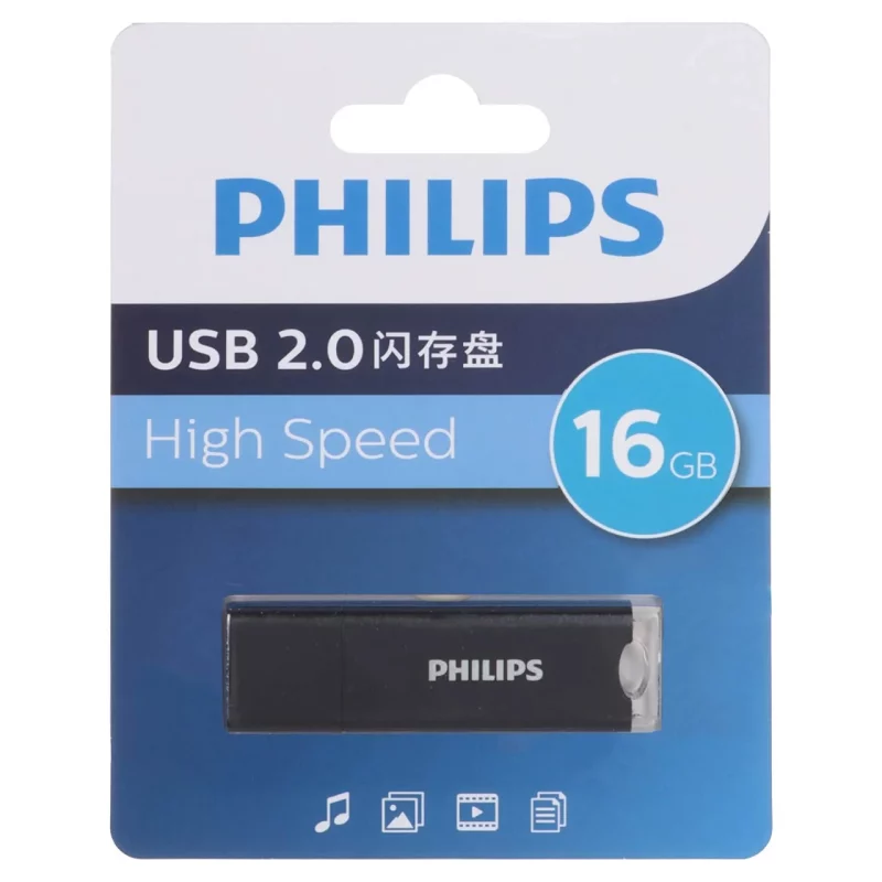 Philips FM10UA016A/93 USB 2.0 Flash Memory - 16GB - مشکی (گارانتی IPM) - تصویر 2