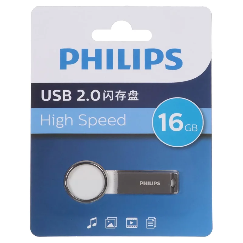 Philips FM21UA016A/93-B USB 2.0 Flash Memory - 16GB - خاکستری (گارانتی IPM) - تصویر 2