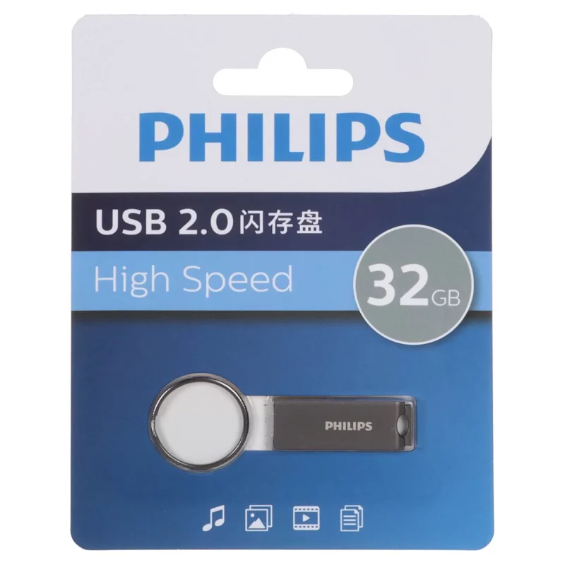 Philips FM21UA032A/93-B USB 2.0 Flash Memory - 32GB - خاکستری (گارانتی IPM) - تصویر 2