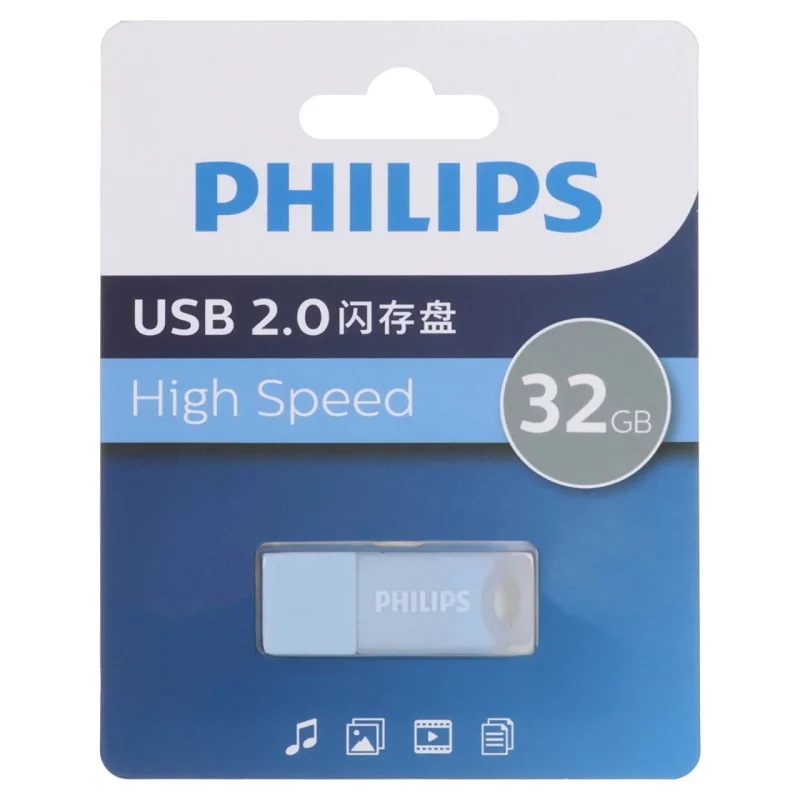 Philips FM10UA032A/93-B USB 2.0 Flash Memory - 32GB - آبی (گارانتی IPM) - تصویر 2
