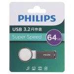 Philips FM21UA064B/93-B USB 3.2 Flash Memory - 64GB - خاکستری (گارانتی IPM)
