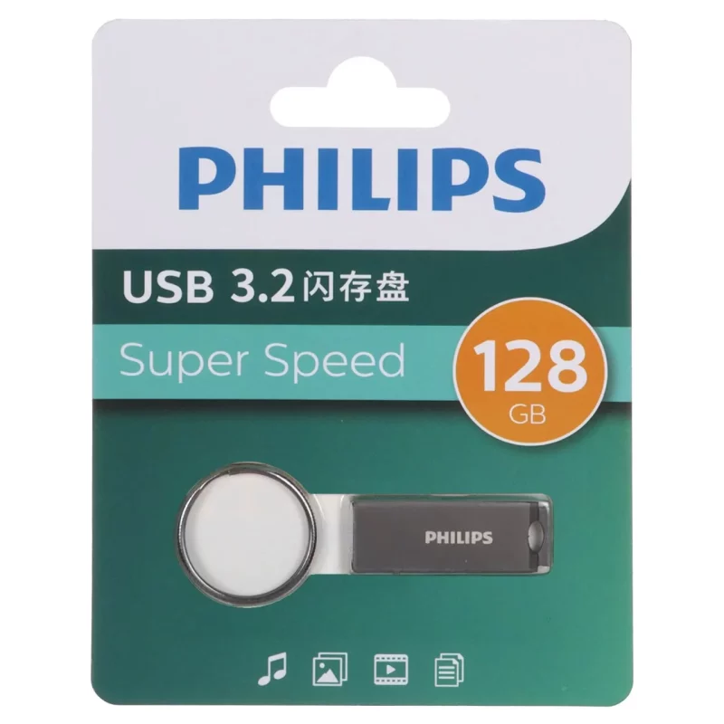 Philips FM21UA128B/93-B USB 3.2 Flash Memory - 128GB - خاکستری (گارانتی IPM) - تصویر 2