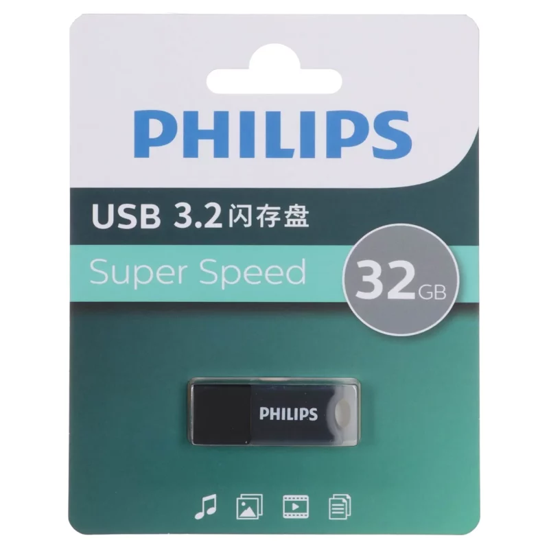 Philips FM10UA032B/93-B USB 3.2 Flash Memory - 32GB - مشکی (گارانتی IPM) - تصویر 2