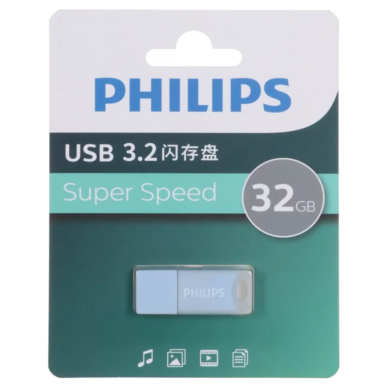 Philips FM10UA032A/93-B USB 3.2 Flash Memory - 32GB - آبی (گارانتی IPM) - تصویر 2
