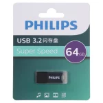 Philips FM10UA064B/93-B USB 3.2 Flash Memory - 64GB - مشکی (گارانتی IPM)