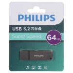 Philips FM11UA064B/93 USB 3.2 Flash Memory - 64GB - خاکستری (گارانتی IPM)