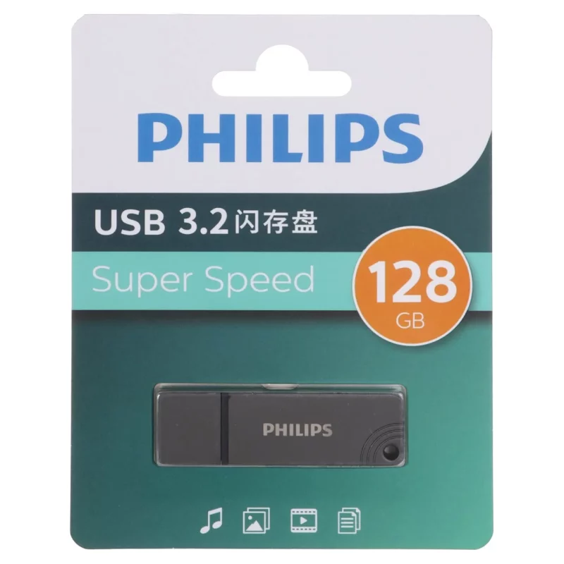 Philips FM11UA128B/93 USB 3.2 Flash Memory - 128GB - خاکستری (گارانتی IPM) - تصویر 2