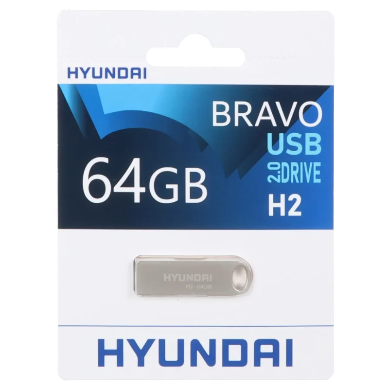 Hyundai Bravo H2 USB 2.0 Flash Memory - 64GB (گارانتی IPM) - تصویر 2