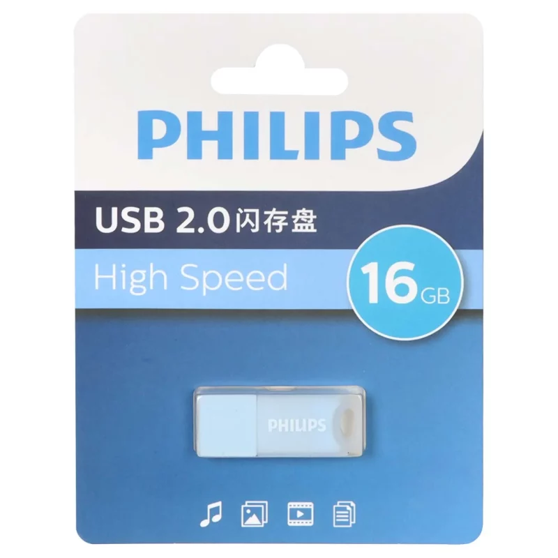 Philips FM10UA016A/93-B USB 2.0 Flash Memory - 16GB - آبی (گارانتی IPM) - تصویر 2
