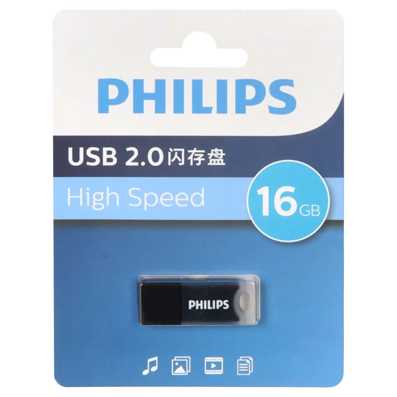 Philips FM10UA016A/93-B USB 2.0 Flash Memory - 16GB - مشکی (گارانتی IPM) - تصویر 2