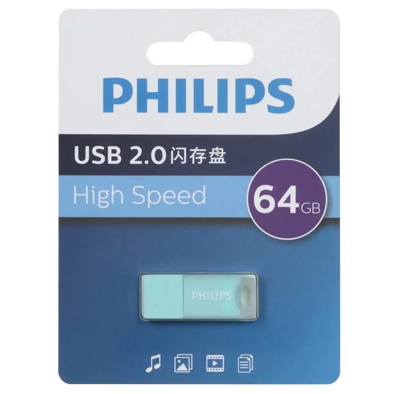 Philips FM10UA064A/93-B USB 2.0 Flash Memory - 64GB - سبز (گارانتی IPM) - تصویر 2