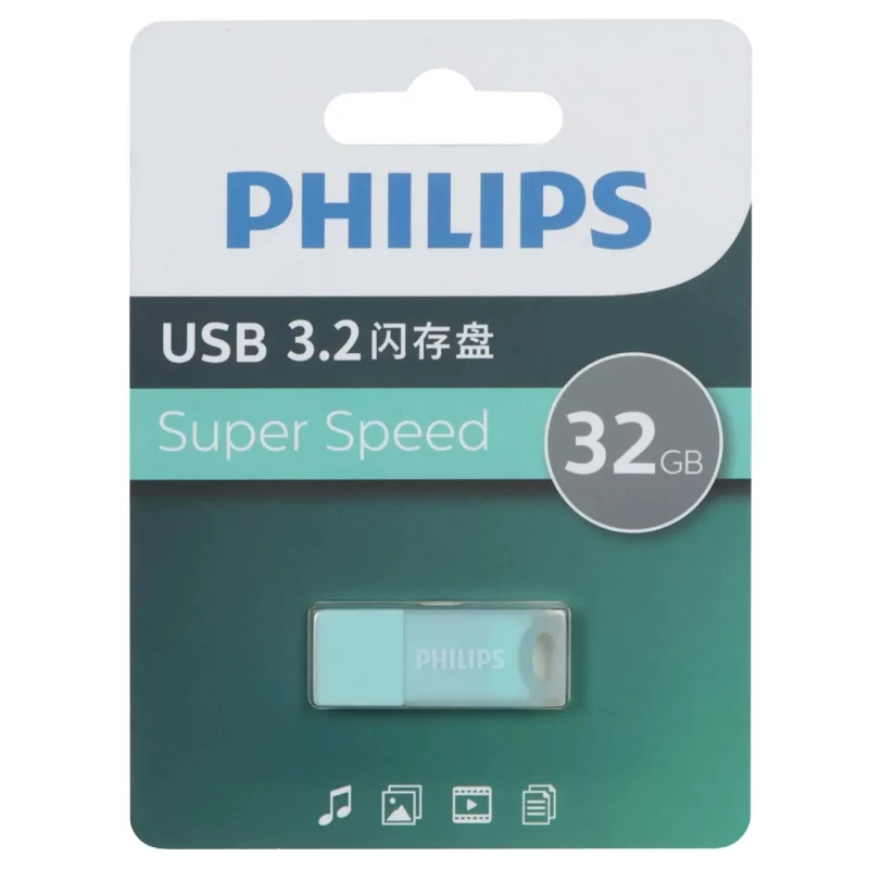 Philips FM10UA032A/93-B USB 3.2 Flash Memory - 32GB - سبز (گارانتی IPM) - تصویر 2