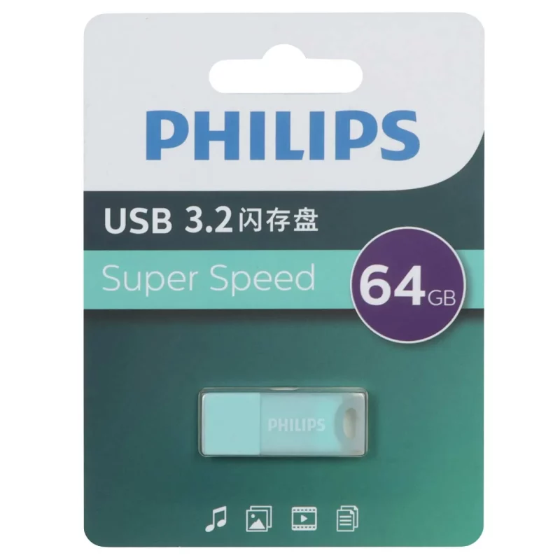 Philips FM10UA064A/93-B USB 3.2 Flash Memory - 64GB - سبز (گارانتی IPM) - تصویر 2