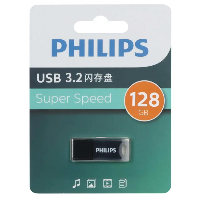 Philips FM10UA128A/93-B USB 3.2 Flash Memory - 128GB - مشکی (گارانتی IPM) - تصویر 2