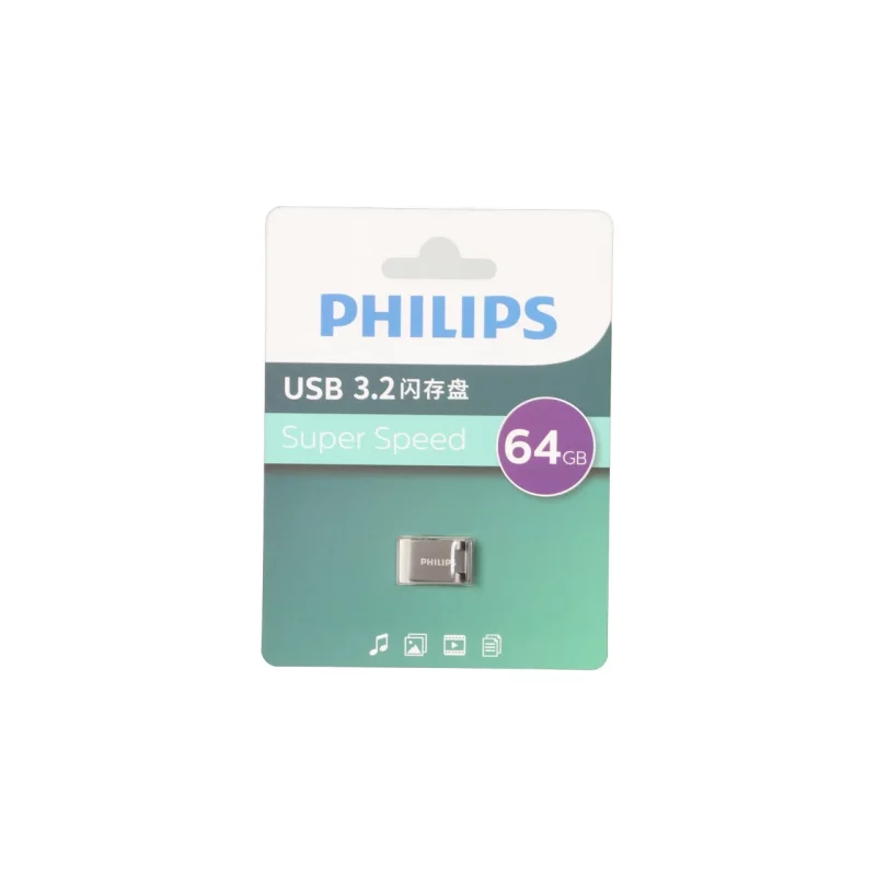 Philips FM20UA064B/93-K USB 3.2 Flash Memory - 64GB - خاکستری (گارانتی IPM) - تصویر 2