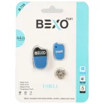 BEXO B-716 USB3.1 Flash Memory-64GB (گارانتی داده پردازی آواتک) آبی کاربنی