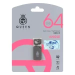 Queen Angle USB2.0 Flash Memory-64GB مشکی (گارانتی مادام العمر شرکت آی تین)