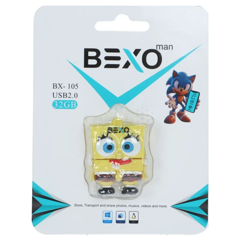 فلش مموری BEXO USB2.0 مدل BX-105 ظرفیت 32GB - عروسکی (گارانتی داده پردازی آواتک) - تصویر 4
