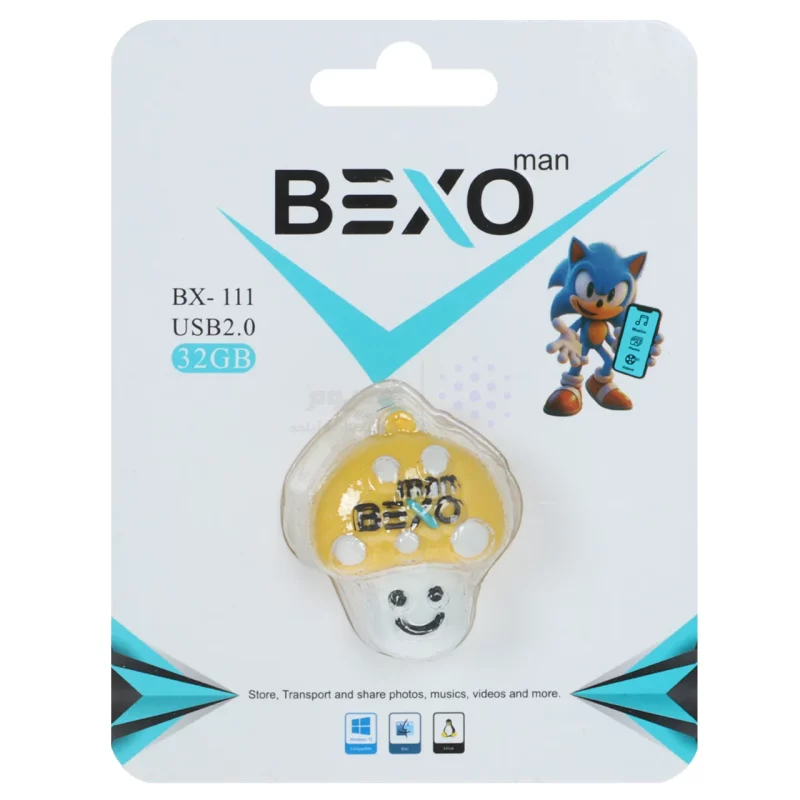 فلش مموری BEXO USB2.0 مدل BX-111 ظرفیت 32GB - عروسکی (گارانتی داده پردازی آواتک) - تصویر 3