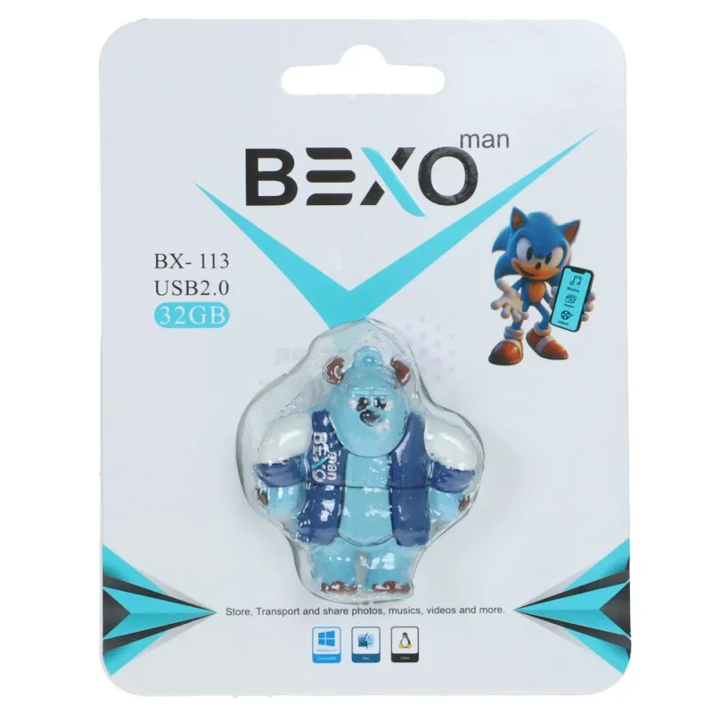 فلش مموری BEXO USB2.0 مدل BX-113 ظرفیت 32GB - عروسکی (گارانتی داده پردازی آواتک) - تصویر 3