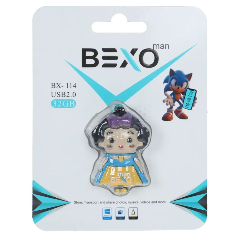 فلش مموری BEXO USB2.0 مدل BX-114 ظرفیت 32GB - عروسکی (گارانتی داده پردازی آواتک) - تصویر 3