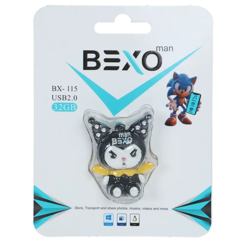 فلش مموری BEXO USB2.0 مدل BX-115 ظرفیت 32GB - عروسکی (گارانتی داده پردازی آواتک) - تصویر 4