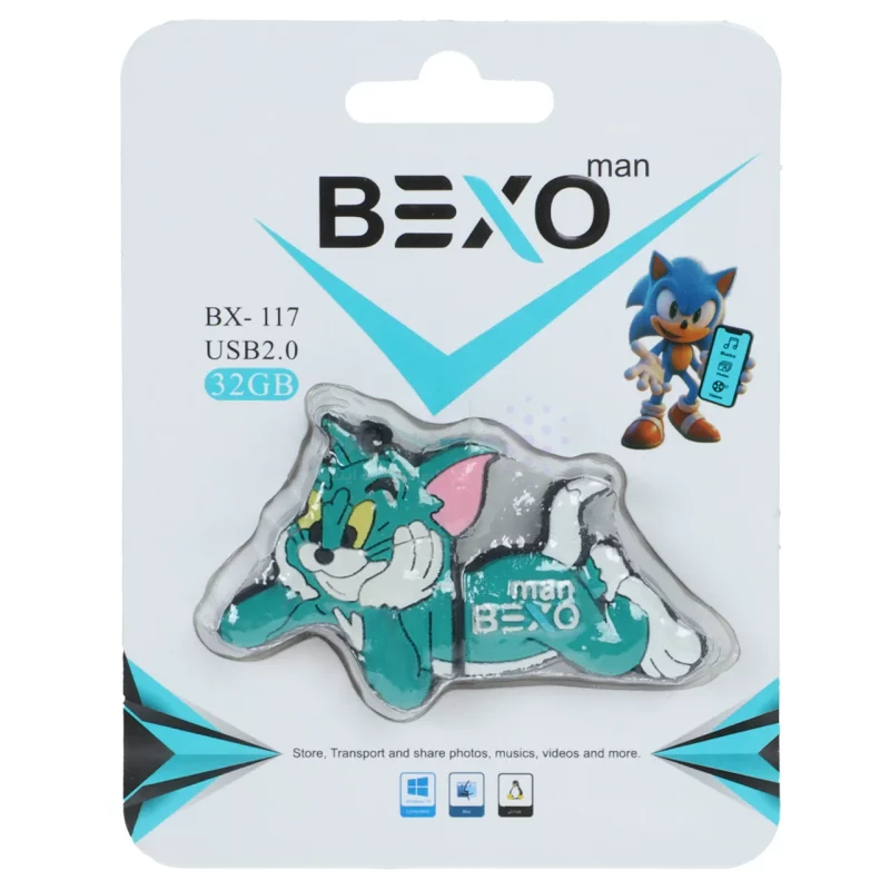 فلش مموری BEXO USB2.0 مدل BX-117 ظرفیت 32GB - عروسکی (گارانتی داده پردازی آواتک) - تصویر 4