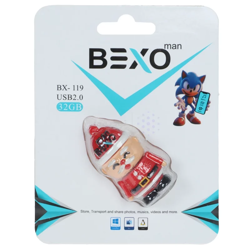 فلش مموری BEXO USB2.0 مدل BX-119 ظرفیت 32GB - عروسکی (گارانتی داده پردازی آواتک) - تصویر 4