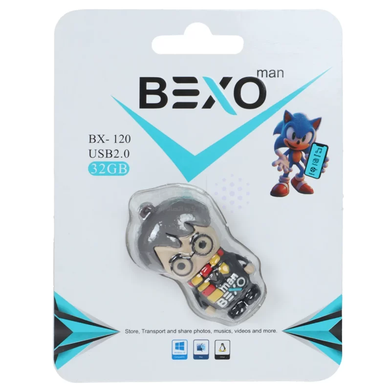 فلش مموری BEXO USB2.0 مدل BX-120 ظرفیت 32GB - عروسکی (گارانتی داده پردازی آواتک) - تصویر 3