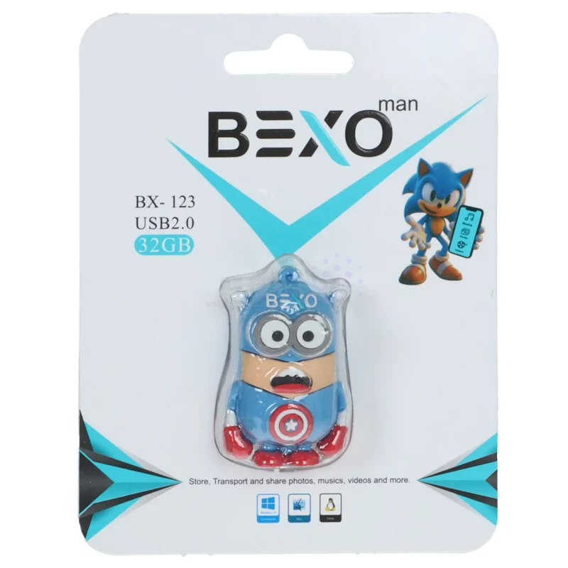 فلش مموری BEXO USB2.0 مدل BX-123 ظرفیت 32GB - عروسکی(گارانتی داده پردازی آواتک) - تصویر 3