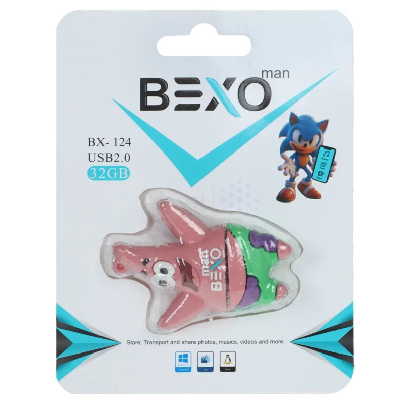 فلش مموری BEXO USB2.0 مدل BX-124 ظرفیت 32GB - عروسکی(گارانتی داده پردازی آواتک) - تصویر 4
