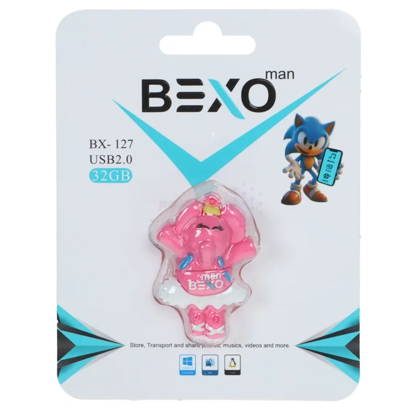 فلش مموری BEXO USB2.0 مدل BX-127 ظرفیت 32GB - عروسکی (گارانتی داده پردازی آواتک) - تصویر 4