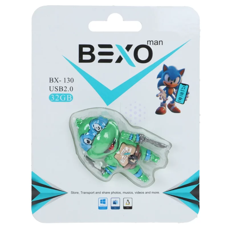 فلش مموری BEXO USB2.0 مدل BX-130 ظرفیت 32GB - عروسکی (گارانتی داده پردازی آواتک) - تصویر 4