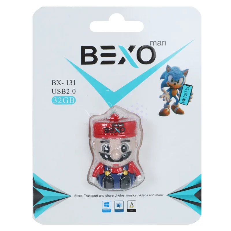 فلش مموری BEXO USB2.0 مدل BX-131 ظرفیت 32GB - عروسکی (گارانتی داده پردازی آواتک) - تصویر 3