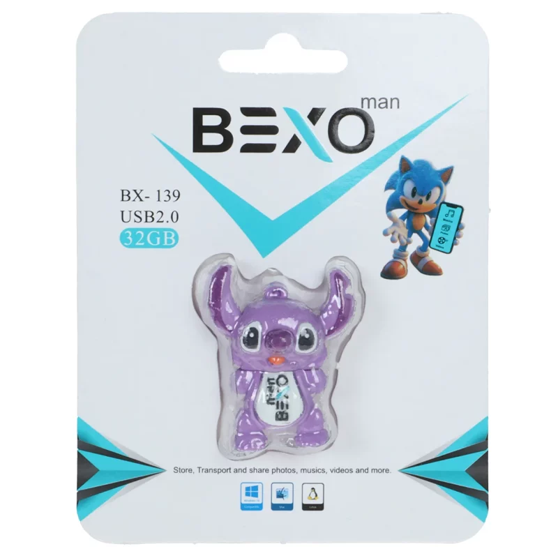 فلش مموری BEXO USB2.0 مدل BX-139 ظرفیت 32GB - عروسکی (گارانتی داده پردازی آواتک) - تصویر 2