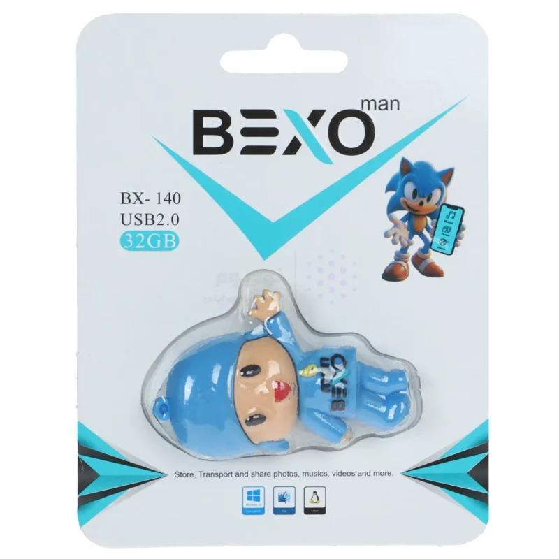 فلش مموری BEXO USB2.0 مدل BX-140 ظرفیت 32GB - عروسکی (گارانتی داده پردازی آواتک) - تصویر 3