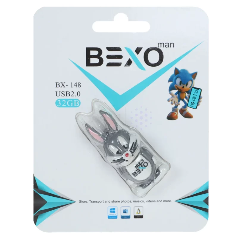 فلش مموری BEXO USB2.0 مدل BX-148 ظرفیت 32GB - عروسکی (گارانتی داده پردازی آواتک) - تصویر 3