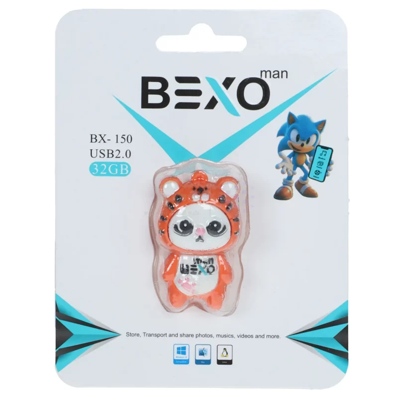 فلش مموری BEXO USB2.0 مدل BX-150 ظرفیت 32GB - عروسکی (گارانتی داده پردازی آواتک) - تصویر 4