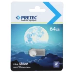 فلش مموری Pretec USB2.0 مدل Moon ظرفیت 64GB - نقره ای (گارانتی فراگامان)