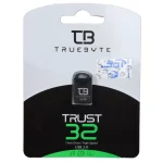 فلش مموری TrueByte USB2.0 مدل Trust ظرفیت 32 گیگابایت - مشکی (گارانتی مادام العمر آی تین)