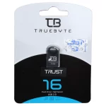 فلش مموری TrueByte USB2.0 مدل Trust ظرفیت 16 گیگابایت - مشکی (گارانتی مادام العمر آی تین)