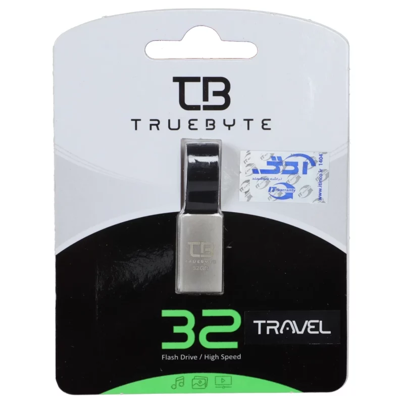 فلش مموری TrueByte USB2.0 مدل Travel ظرفیت 32 گیگابایت - نقره ای (گارانتی مادام العمر آی تین) - تصویر 2