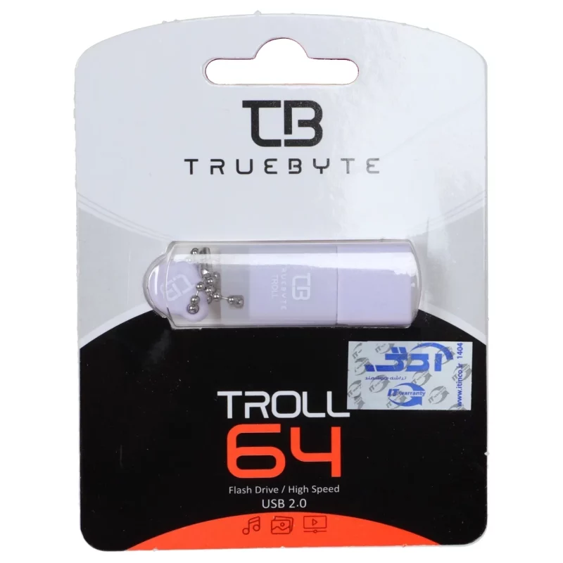 فلش مموری TrueByte USB2.0 مدل Troll ظرفیت 64 گیگابایت - یاسی (گارانتی مادام العمر آی تین) - تصویر 2