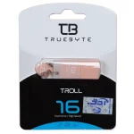 فلش مموری TrueByte USB2.0 مدل Troll ظرفیت 16 گیگابایت - گلبهی (گارانتی مادام العمر آی تین)