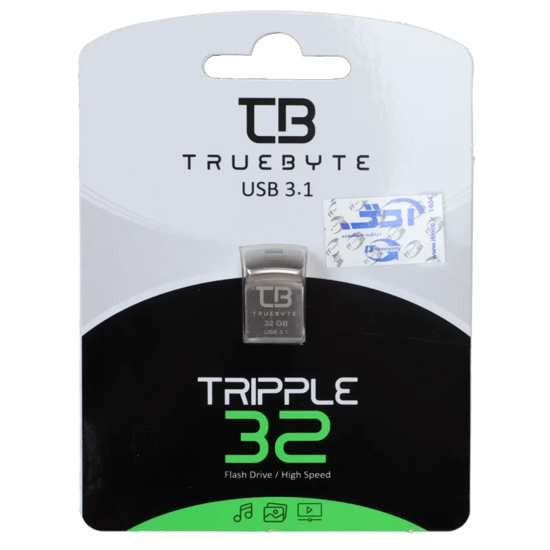 فلش مموری TrueByte USB3.1 مدل Tripple ظرفیت 32 گیگابایت - نقره ای (گارانتی مادام العمر آی تین) - تصویر 2