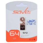 فلش مموری Save it USB2.0 مدل Sab ظرفیت 64GB - رزگلد (گارانتی مادام العمر آی تین)